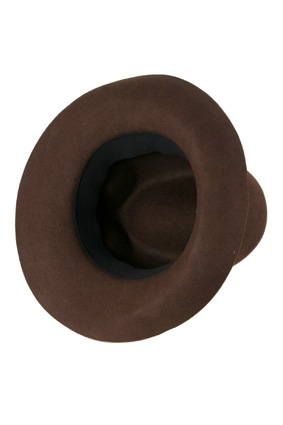A Child of the Jago Hats Hat The Highpad hat in brown burgundy. view 3 A Child of the Jago Hats Hat The Highpad hat in brown burgundy. view 3
